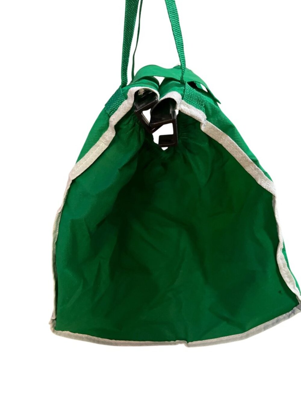 Telebrands Grab Bag Reusable Cart Shopping Bag Green Clip On Used - Picture 6 of 13